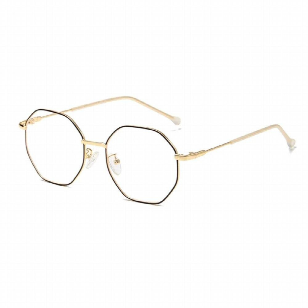 SHAUNA Anti-Blue Light Women Polygons Eyeglasses Frame Ultralight Metal Optical Glasses Frame