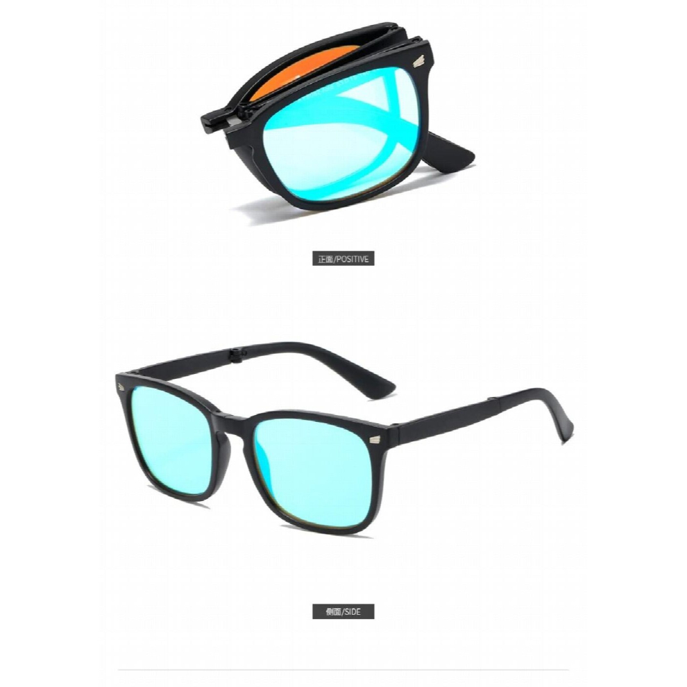Fold Color-blindness Glasses Men Women Red Green Blind Corrective Portable Colorblind High Eyeglasses