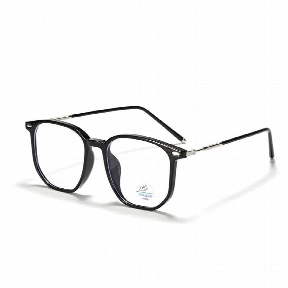 SHAUNA Anti-Blue Light Rivets Square Glasses Frame Retro Optical Frames Computer Glasses