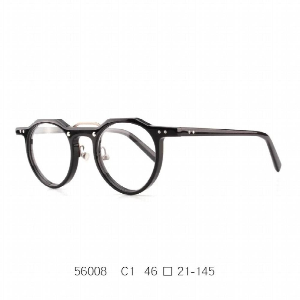 Multicoloured Acetate Flat Lens Eyelasses Prescription Myopia Frame Classic Round Womens And Mens Spectacle Eyewear