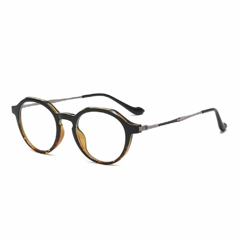 SHAUNA Retro Anti Light Spring Hinge Round Women Glasses Frame TR90 Metal Men Optical Eyeglasses Frames
