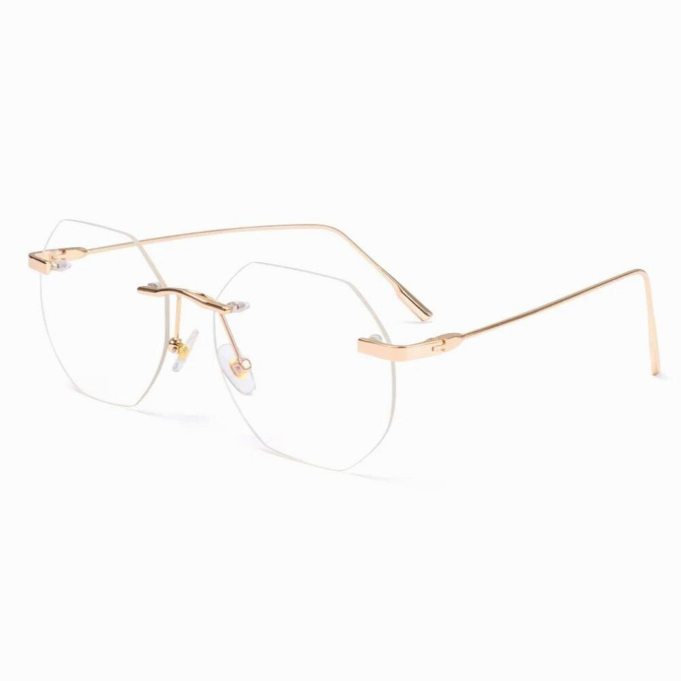 Anti Light Glasses For Women Men Frameless Eyeglasses Ray Blocking Eyewear Eye Protection Computer Goggles 885672528850