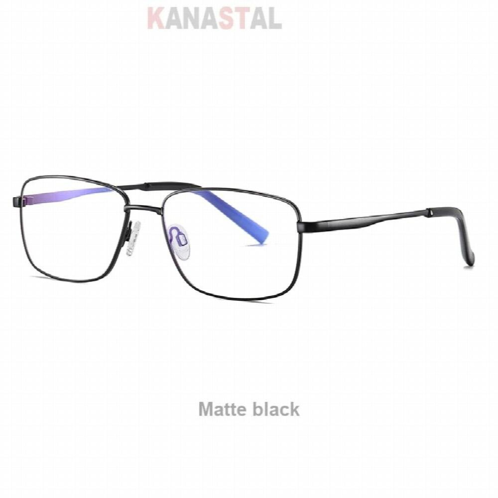 Multicoloured Men Light Blocking Reading Glasses Computer Goggles Metal Square Eyeglasses Frame Anti Ray Optical Lenses Gaming Eyewear
