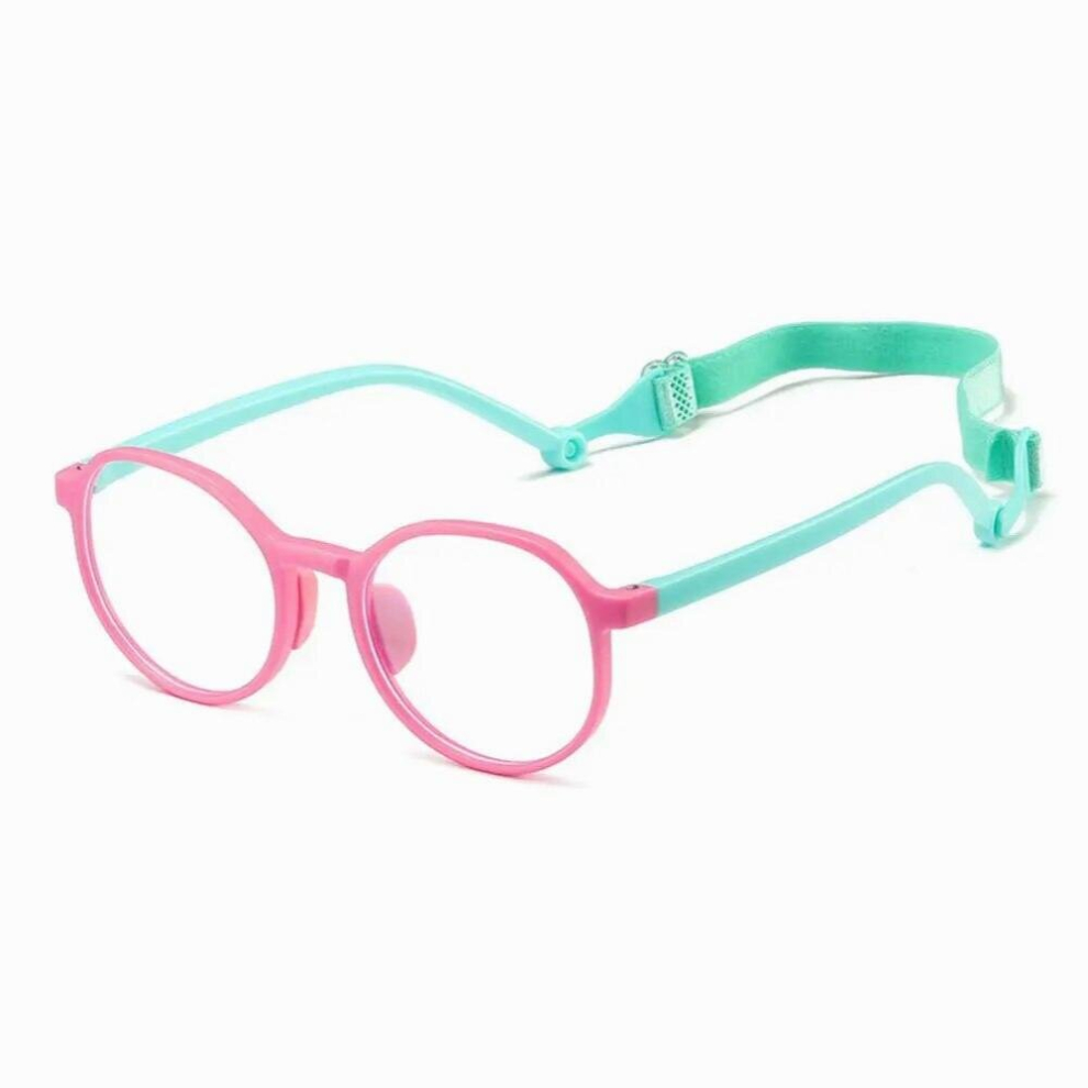 Multicoloured Boys Girls Computer Online Classes Portable Comfortable Eyeglasses Anti-Blue Light Ultra Light Frame Kids Glasses