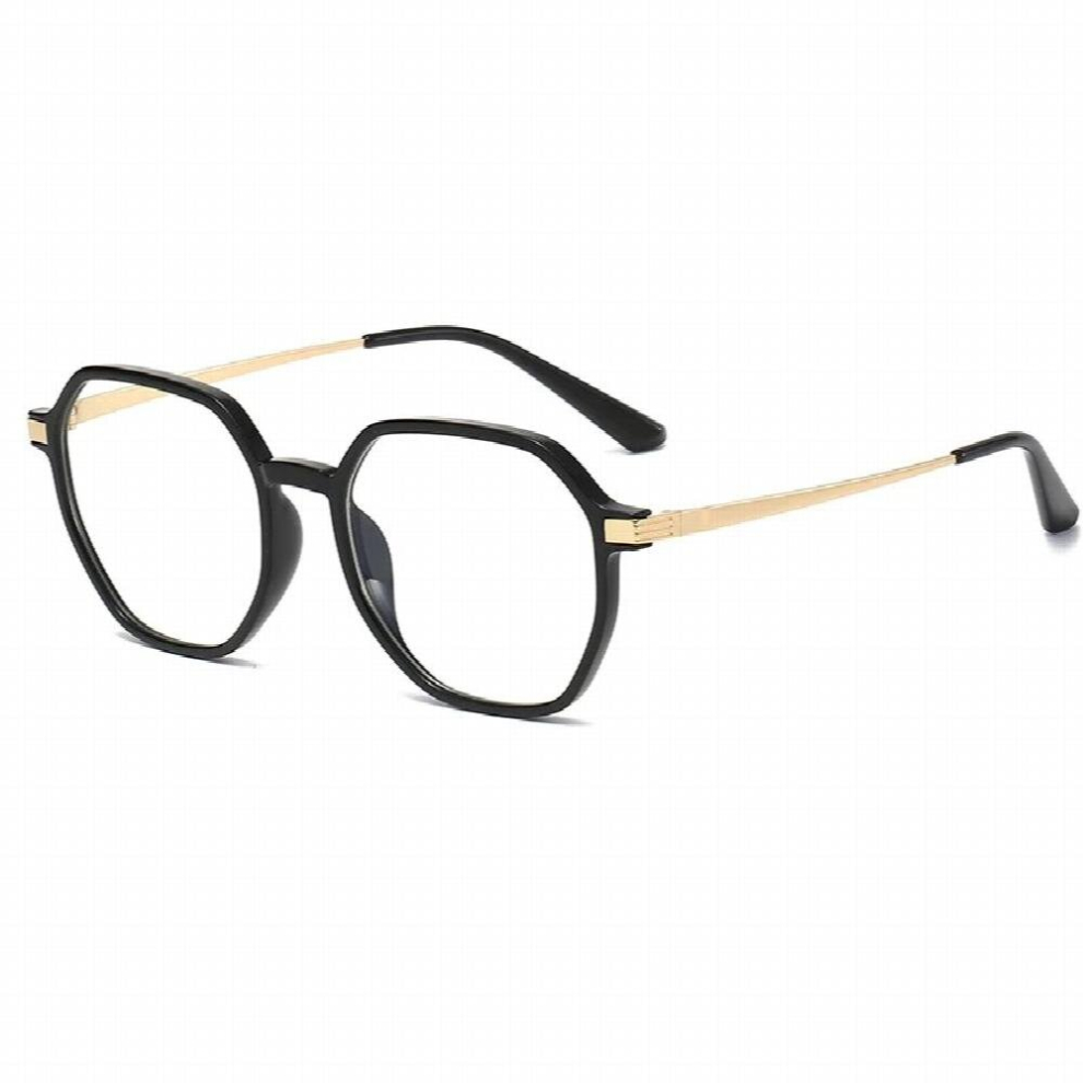 Light Blocking Glasses Frame Optical Prescription Eyewear Full Rim Oval Alloy Tr-90 Plastic Eyeglasses with Recipe