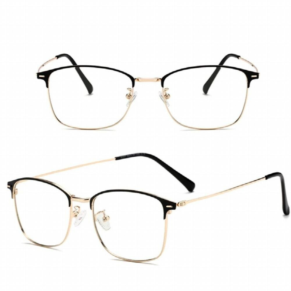 Light Blocking Square Alloy Eyeglasses Frame Anti Ray Computer Glasses Photochromic Sunglasses Outdoor UV Protection
