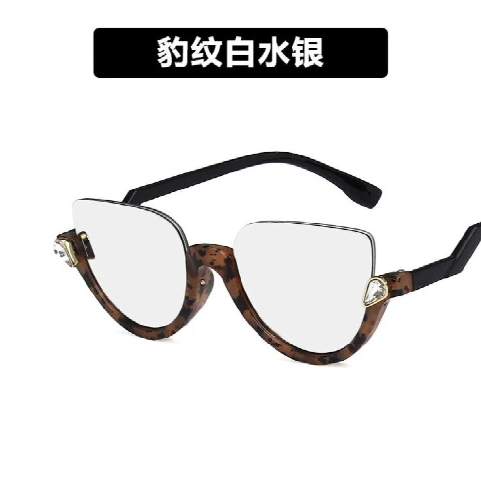 Multicoloured Transparent Cat Eye Prescription Glasses Frame Women Men Eyewear Glasses Optical Spectacle Diamond Clear Lens Eyeglasses ????