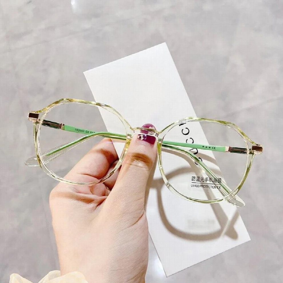 Transparent Computer Glasses Frame Women Men Anti Light Round Eyewear Blocking Glasses Optical Spectacle Eyeglass