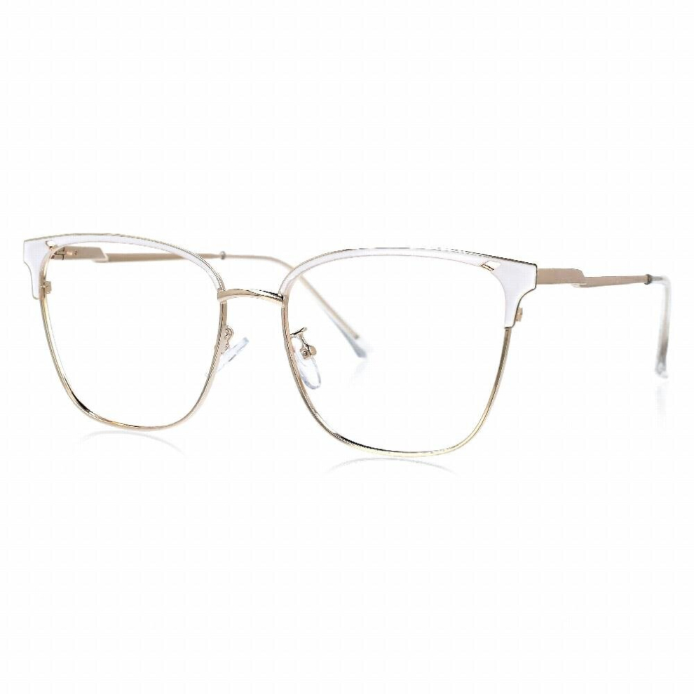 51061 Cat Eye Anti Light Optical Metal Glasses Frames Women Computer Eyeglasses