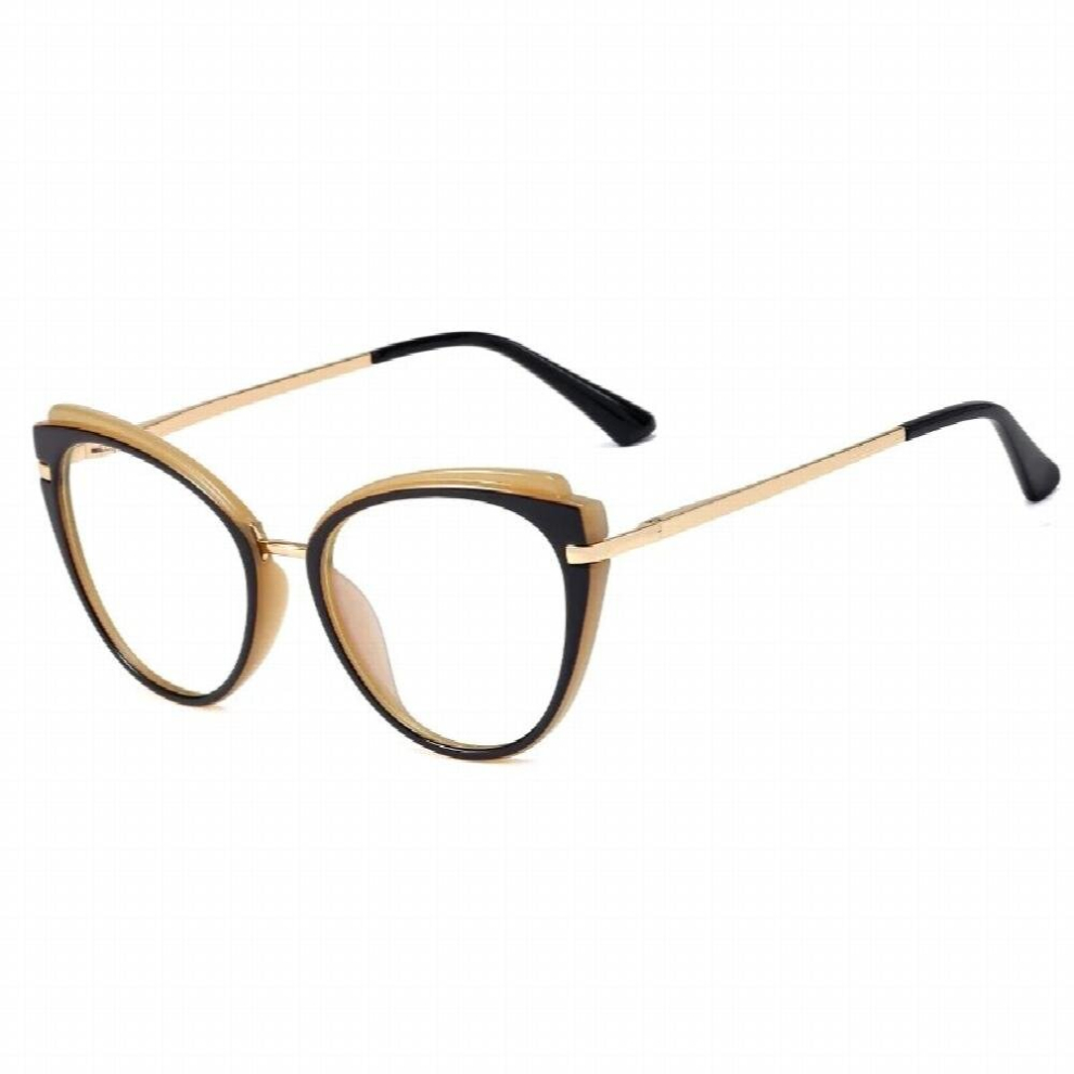 SHAUNA Retro Anti Light Cat Eye Women Optical Eyeglasses Frame Spring Hinge TR90 Men Glasses Frame Computer Glasses