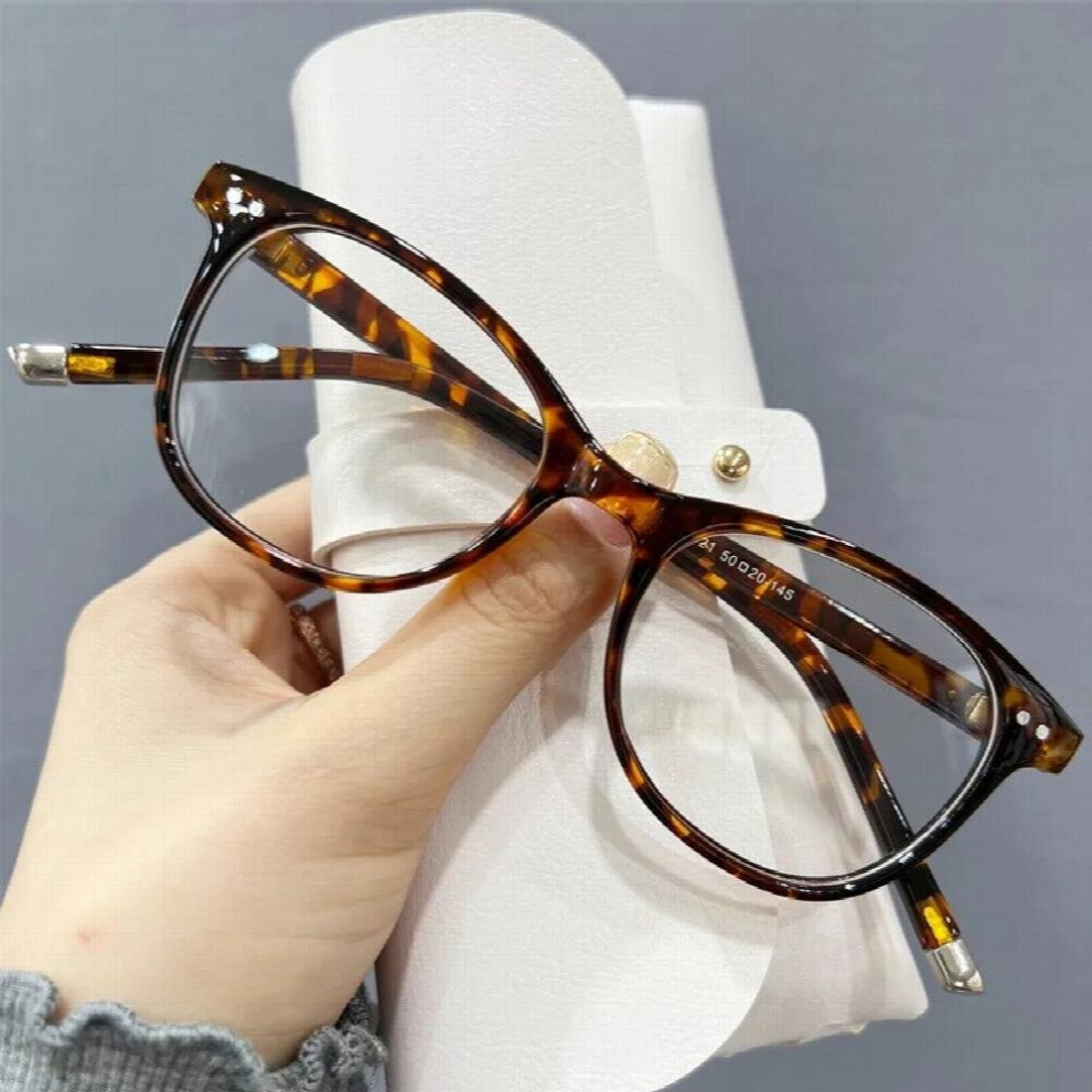Square Frame Glasses Frame Clear Lens Women Eyewear Optical Frames Myopia TransparentTemples for Glasses