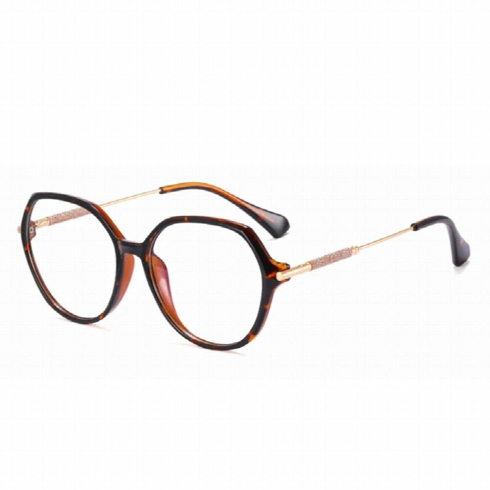 SHAUNA Retro TR90 Irregular Round Spring Hinge Women Optical Glasses Frame Clear Anti-blue Light Frames