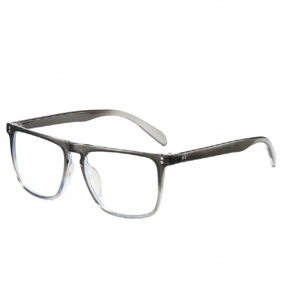 Anti Light Reading Glasses Computer Goggles Eyewear Retro Round Frame Eye Protection Plain Eyeglasses Men