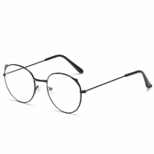 Cat Ear Anti Light Eyeglasses Metal Thin Round Frame Glasses For Girls Computer Spectacles Eyes Protection