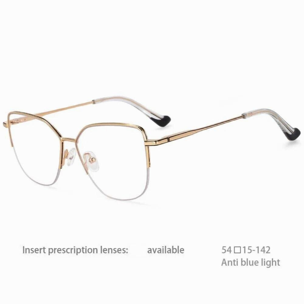 54468 Half Frame Anti Light Optical Glasses Frames Men Women Zero Glasses Candy Computer Eyeglasses