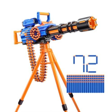 X-Shot Insanity Motorized Rage Fire Blaster by ZURU (36654) - 40-Dart Belt, Auto Feed, Tripod, Air Pocket Darts, Dart Storage
