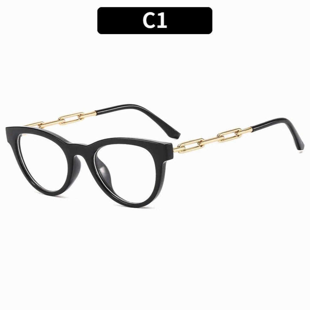 Multicoloured Cat Eye Optical Glasses Frames Women Vintage Clear Lens Anti-Blue Optical Eyeglasses Frame Prescription Spectacle Frames