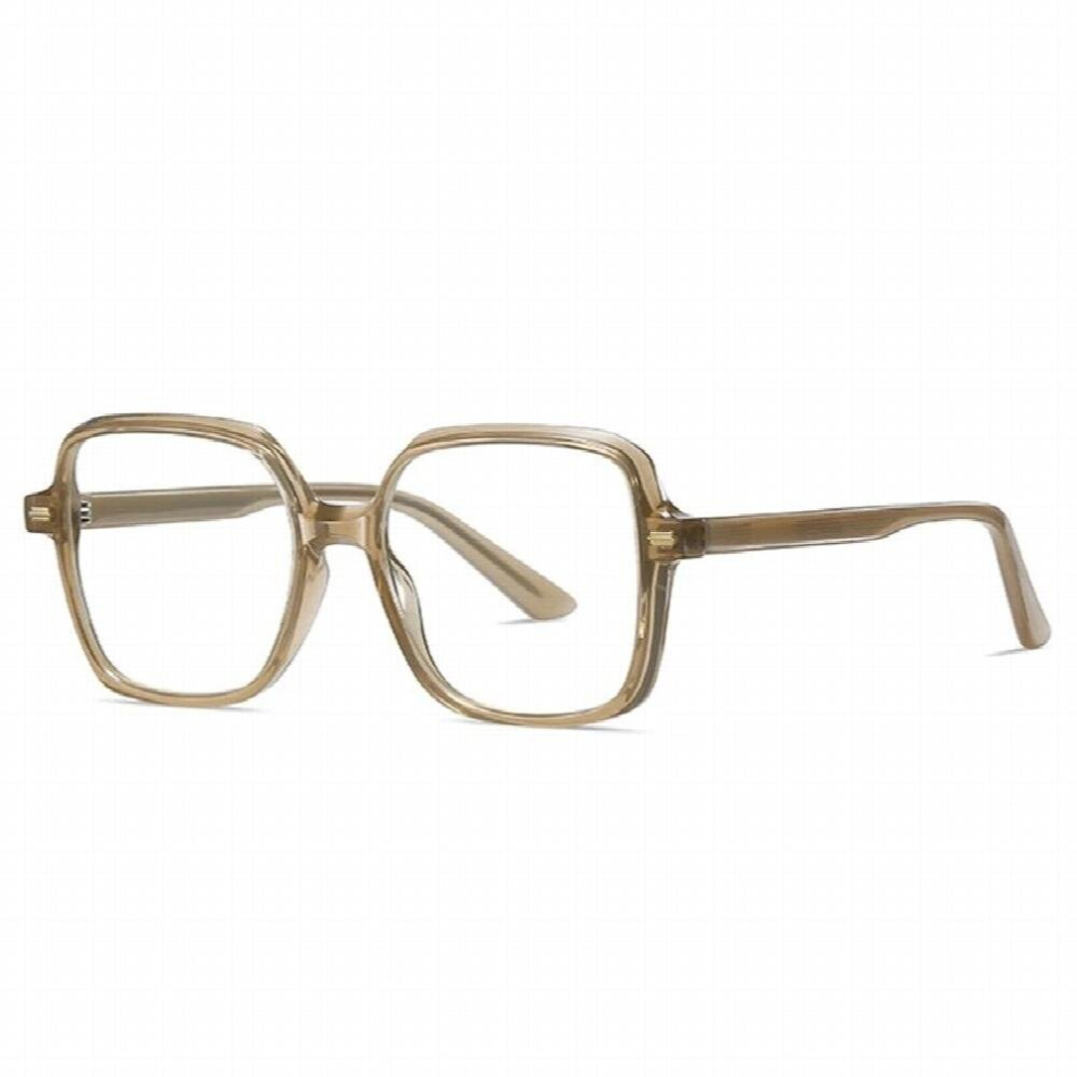 SHAUNA Women Glasses Frame Spring Hinge Square Men Clear Anti-blue Light Eyewear Retro Rivets Optical Frame