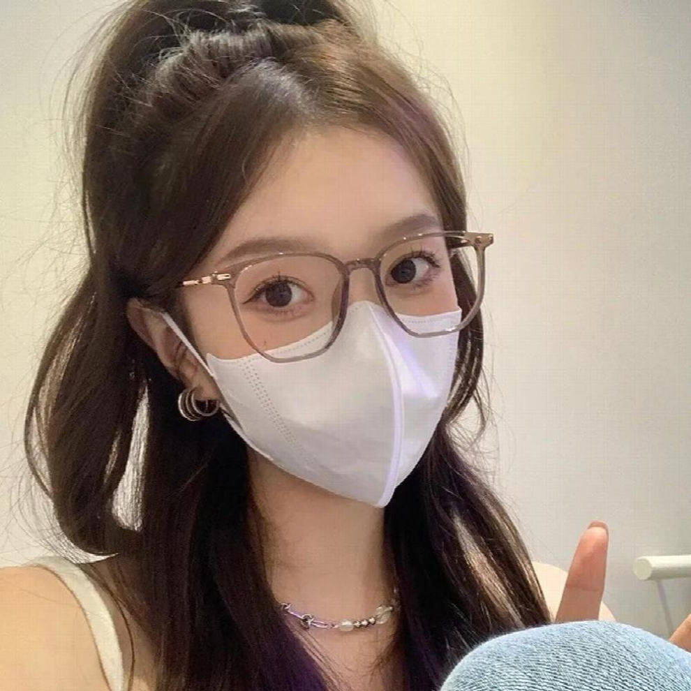 Lovely Big Glasses Frame Girl Ins No Makeup Plain Glasses Men Eyewear Decorative Computer Glasses