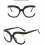 Large frame - proof flat mirror woman Owl frame can be matched with myopia frame 6