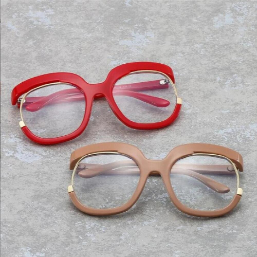 Large frame - proof flat mirror woman Owl frame can be matched with myopia frame 1