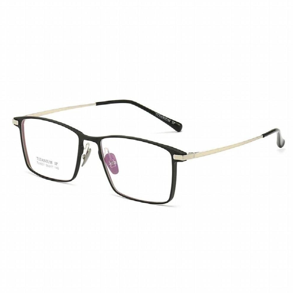 Full Rim Optical Glasses Frame with Recipe Light Blocking Eyeglasses Men Prescription Eyewear PureTitanium 9001