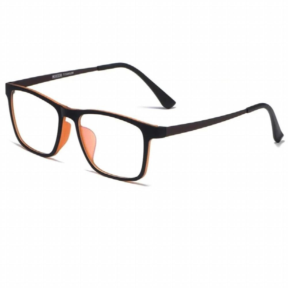 Multicoloured Square Light Glasses Men Ultralight Tr90 Titanium Prescription Eyeglass Frame Male Vintage Computer Eyewear Uv400