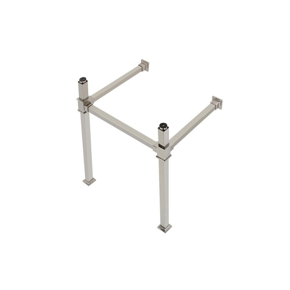 22 In. Monarch Stainless Steel Console Sink Legs, Polished Nickel 780475800427