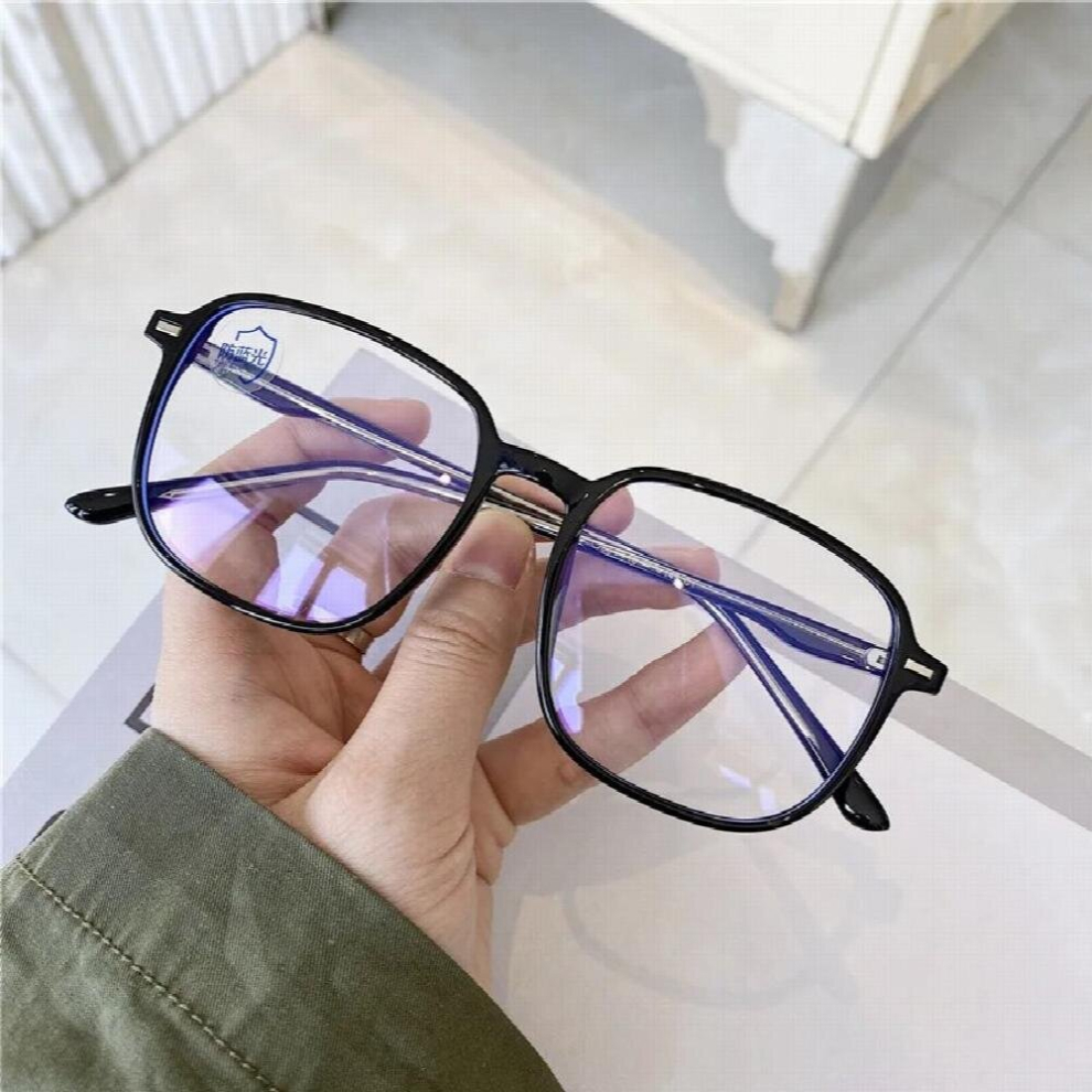 Unisex Big Square Computer Glass Transparent Optical Spectacle Eyeglass High Quilty plastic frame Oversize Decorate Eyewear