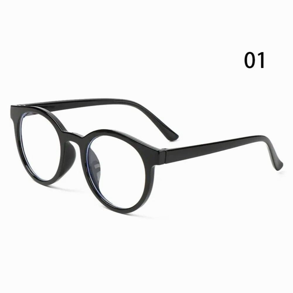Multicoloured Children Boys Girls Online Classes Portable Computer Kids Glasses Round Eyeglasses Anti-Blue Light Ultra Light Frame