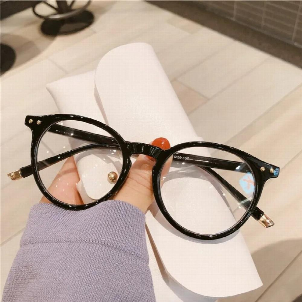 Round Eyeglasses for Women Men Computer Anti Light Glasses Frames Transparent Optical Retro Eyeglass Myopia Frame