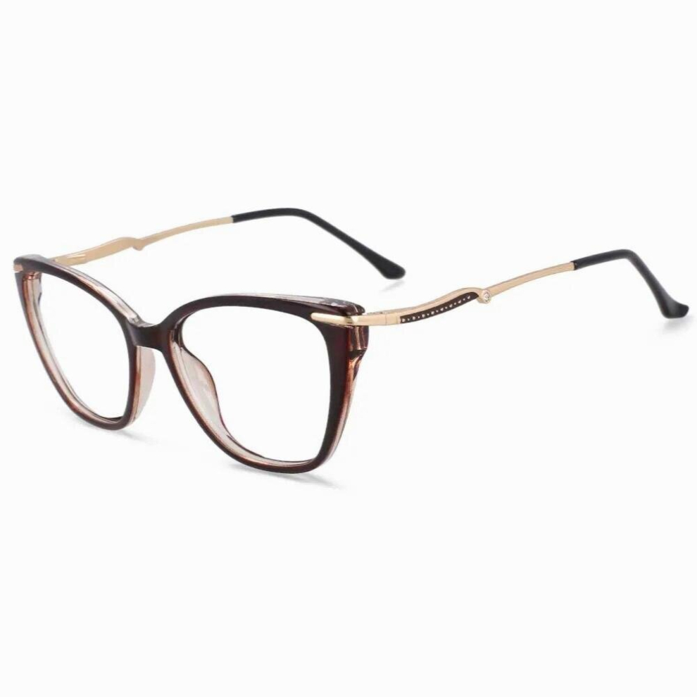 54023 TR90 Femal Anti Light Optical Glasses Frames Diamond Women Computer Eyeglasses