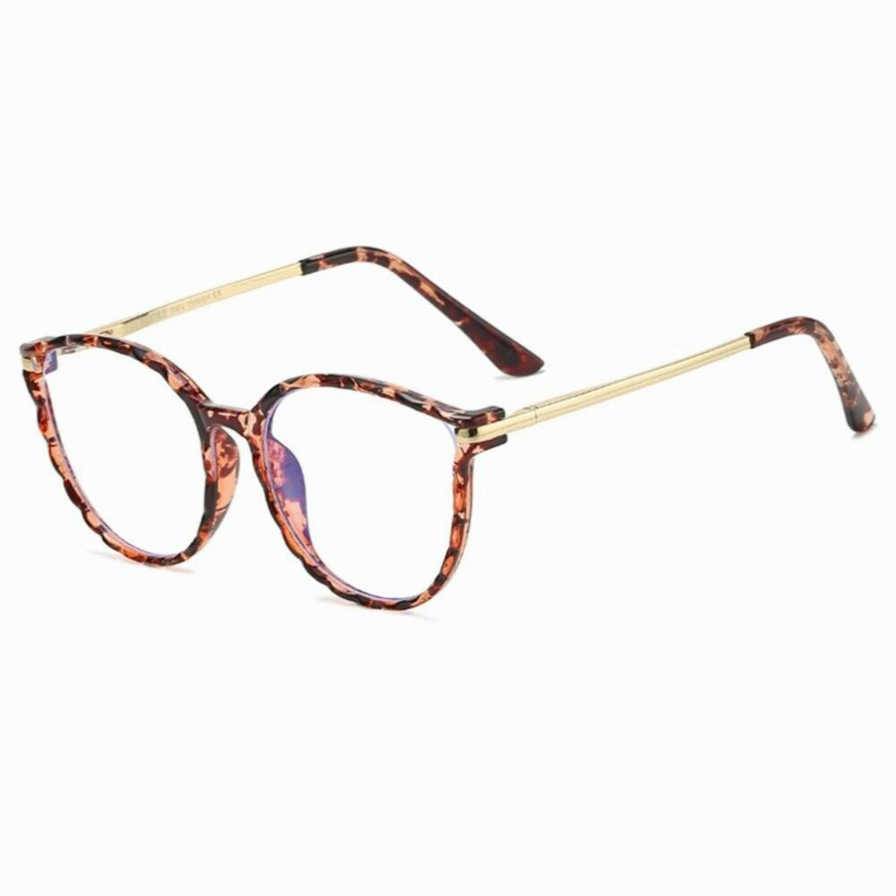 Multicoloured Frame Female Glasses Decorative Computer Reading Light Blocking Eyewear Transparent Optical Lenses Cat Eye