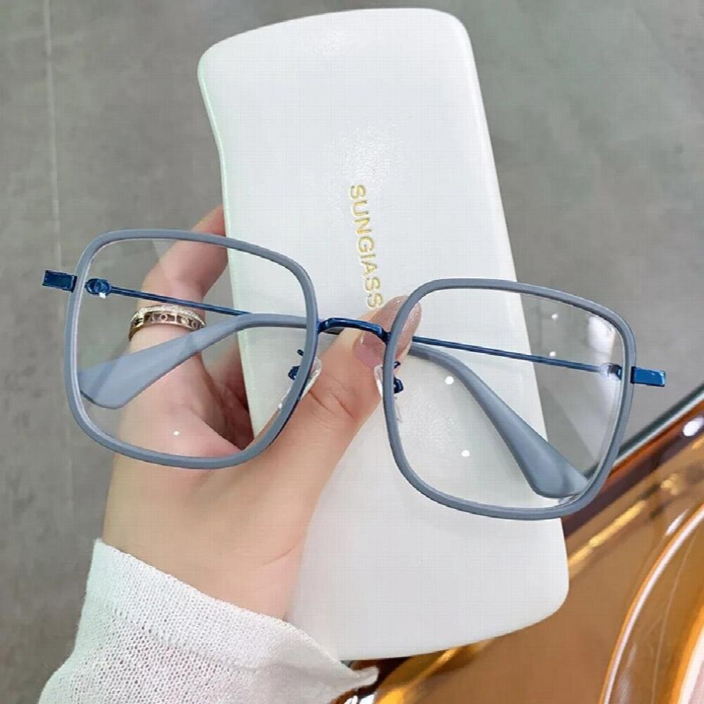 Multicoloured Light Blocking Optical Glasses Unisex Big Square Computer Eyewear Women Optical Spectacle Eyeglasses