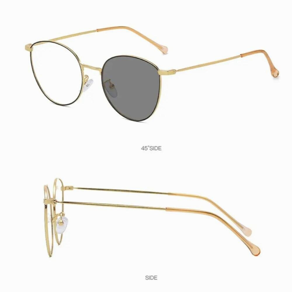 Office Eye Protection Discoloration Computer Goggles Anti-Blue Light Glasses Ultra Light Frame Oversized Eyeglasses 885672534073