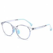 55174 Fashionable Childrens Anti Light Glasses, Boys and Girls, Flat Light Eye Protection, Round Eyeglasses, Infinity Tr90