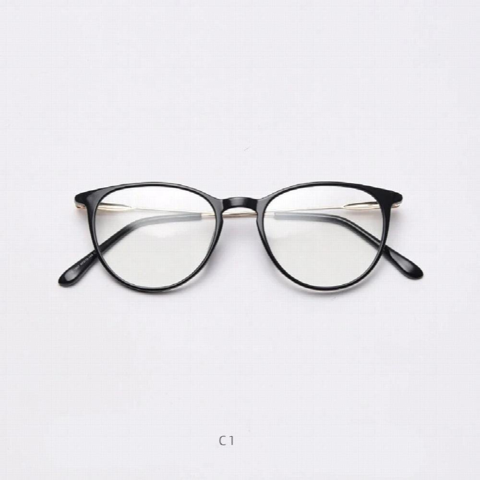 49845 Vintage Cat Eye Anti Light Optical Glasses Frames Men Women TR90 Computer Eyeglasses