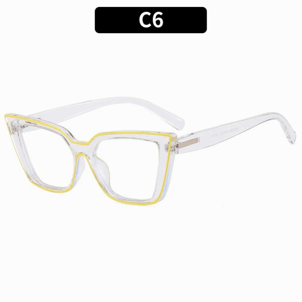Transparent Computer Glasses Frame Women female Anti Light Cat Eye Eyewear Blocking Glasses Optical Spectacle Eyeglass