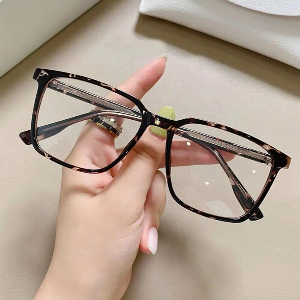 Anti light Glasses Women Computer Men Eyeglass Vintage Optical Plain Frame Gaming Spectacles Transparent Blocking Glasses