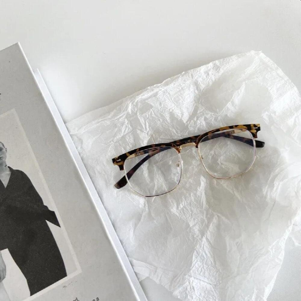 Tsquare Glasses Frame Girl Ins No Makeup Plain Glasses Men Light Eyewear Decorative Computer Glasses