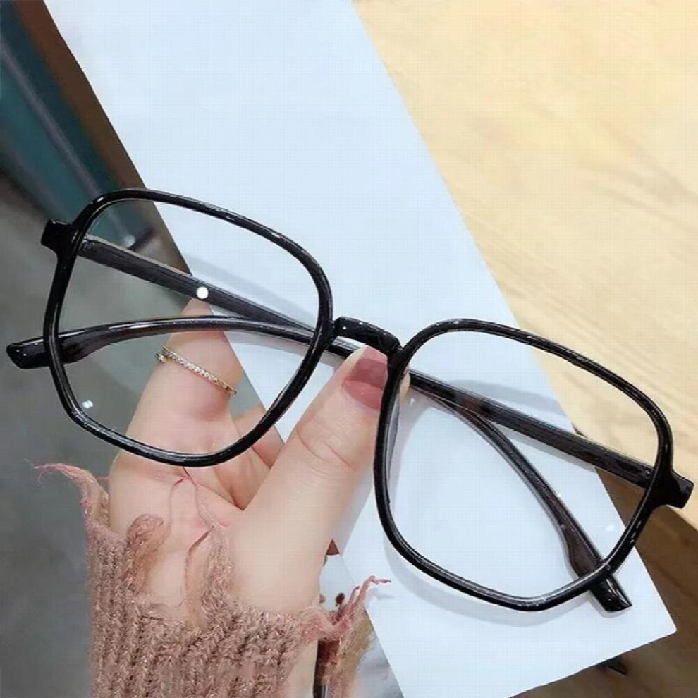 Oversized Frame Anti-Blue Light Glitter Glasses Women Men Eye Protection Ultra Light Eyeglasses Office Computer Goggles 885672535629