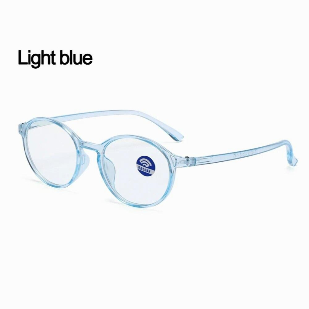 Hot Light Blocking Glasses Round Glasses Frame Clear Lens Computer Goggles TR90 Vision Care Optical Eyewear Frames