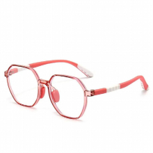 54667 Polygonal Children TR90 Anti-Blue Light Glasses Youth Silicone Stitching Prescription Mirror