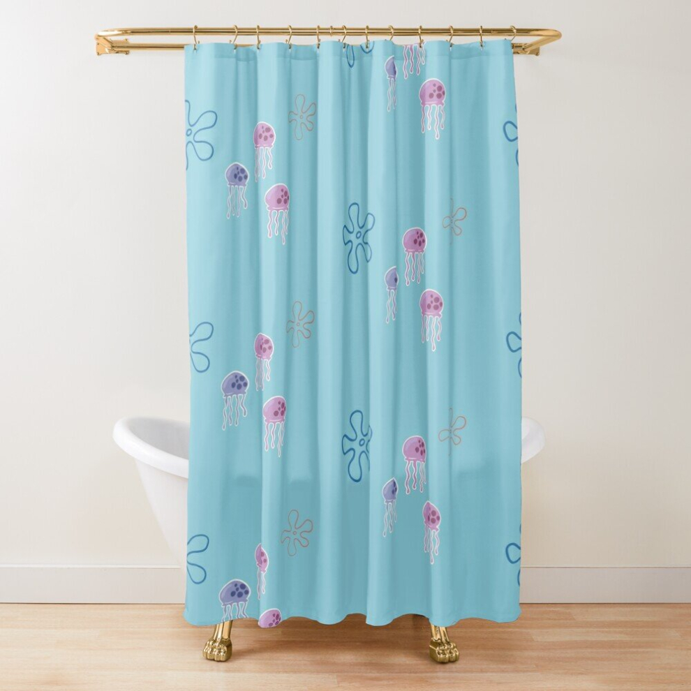 Shower Curtains SpongeBob jellyfish pack for Bathroom Decor 72x72 inches