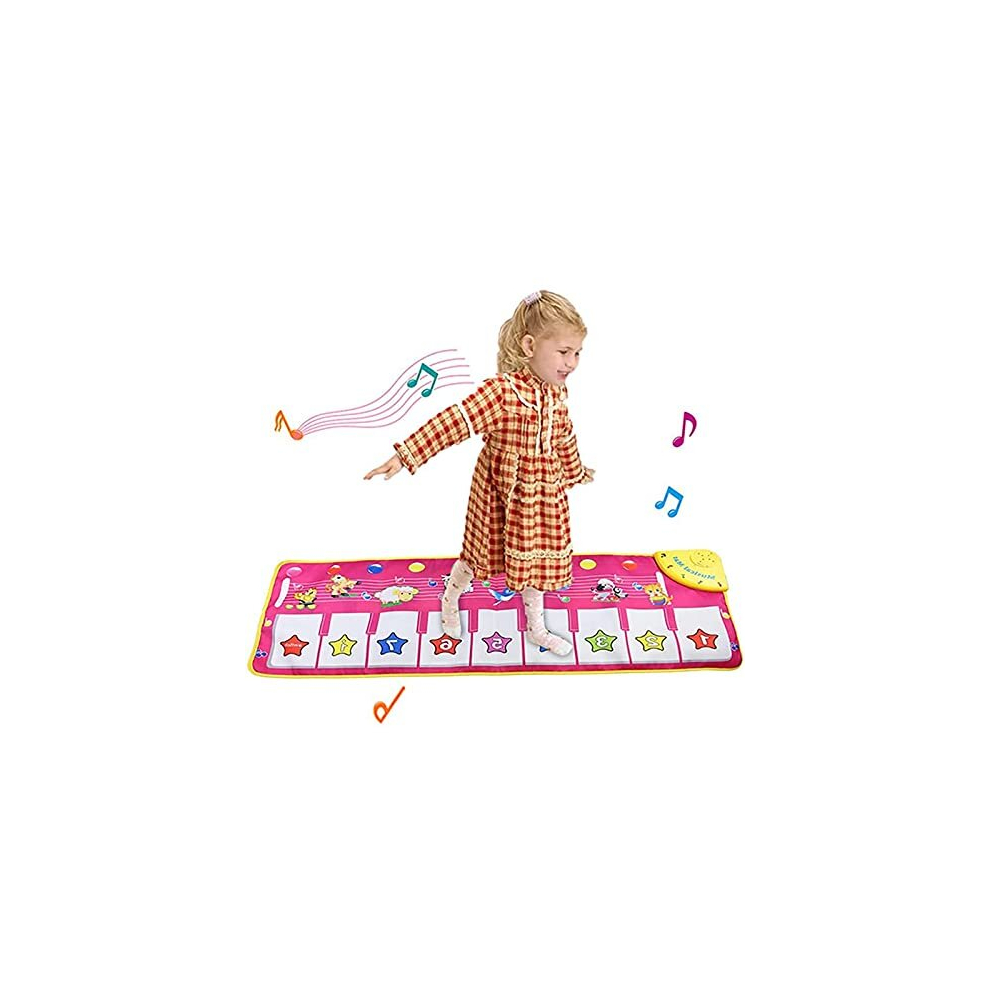 Piano Music Dance Mat, Educational Music Toys for 1-6 Year Old Girls Boys Toddlers Infant Kids Gifts for 2-6 year Old Boys Girls Birthday Present