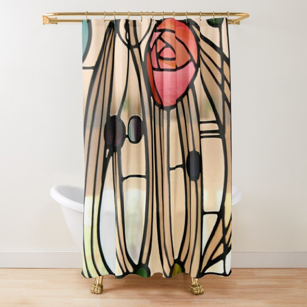 Shower Curtains Window - Charles Rennie Mackintosh for Bathroom Decor 72x72 inches