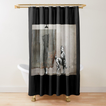 Shower Curtains Banksy Shower Peepers Boys for Bathroom Decor 72x72 inches