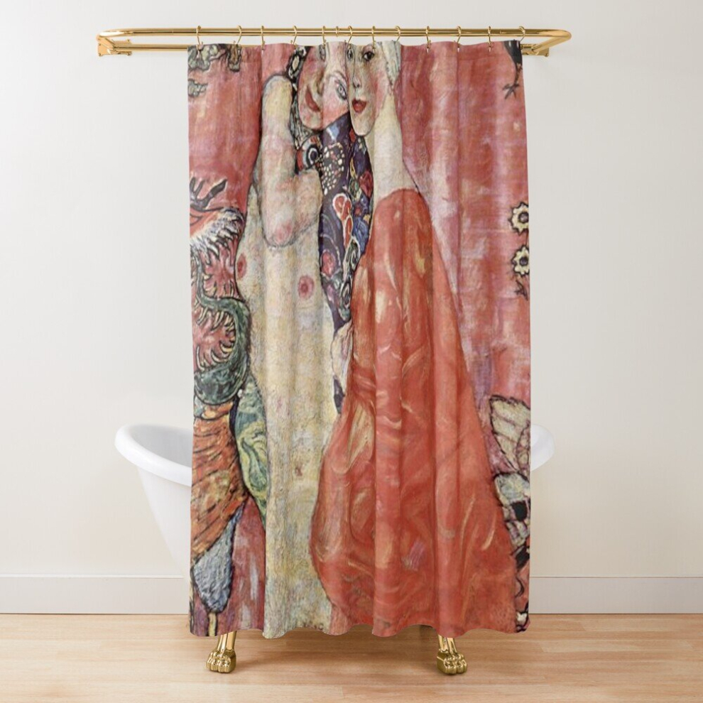 Shower Curtains GIRLFRIENDS - GUSTAV KLIMT for Bathroom Decor 72x72 inches