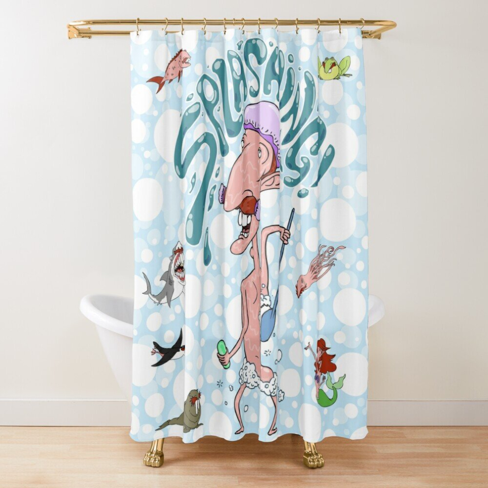 Shower Curtains Nigel Thornberry: SPLASHING! for Bathroom Decor 72x72 inches