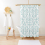Shower Curtains Scroll Damask Lg Pattern Duck Egg Blue on Wt for Bathroom Decor 72x72 inches 3
